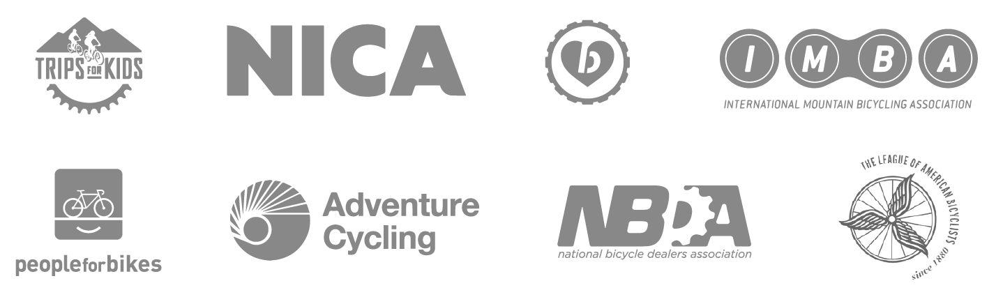 Bikeflights supports bikes - Trips For Kids, NICA, League of American Bicycles, IMBA, Adventure Cycling, USACycling, NBDA, Little Bellas 